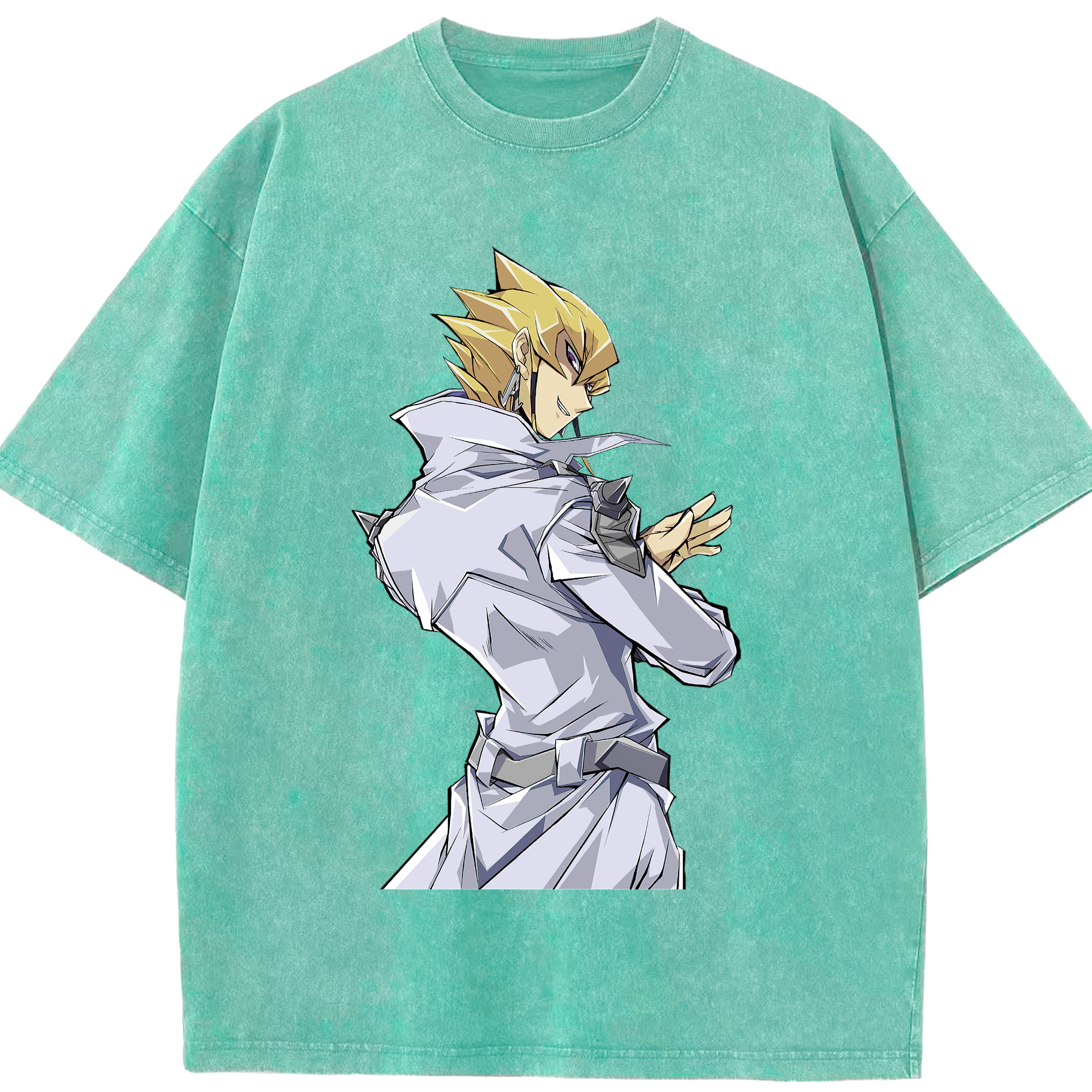 （画像用） 遊☆戯☆王 Yu-Gi-Oh! 綿100% ヴィンテージ風 半袖Tシャツ（フロントプリント）